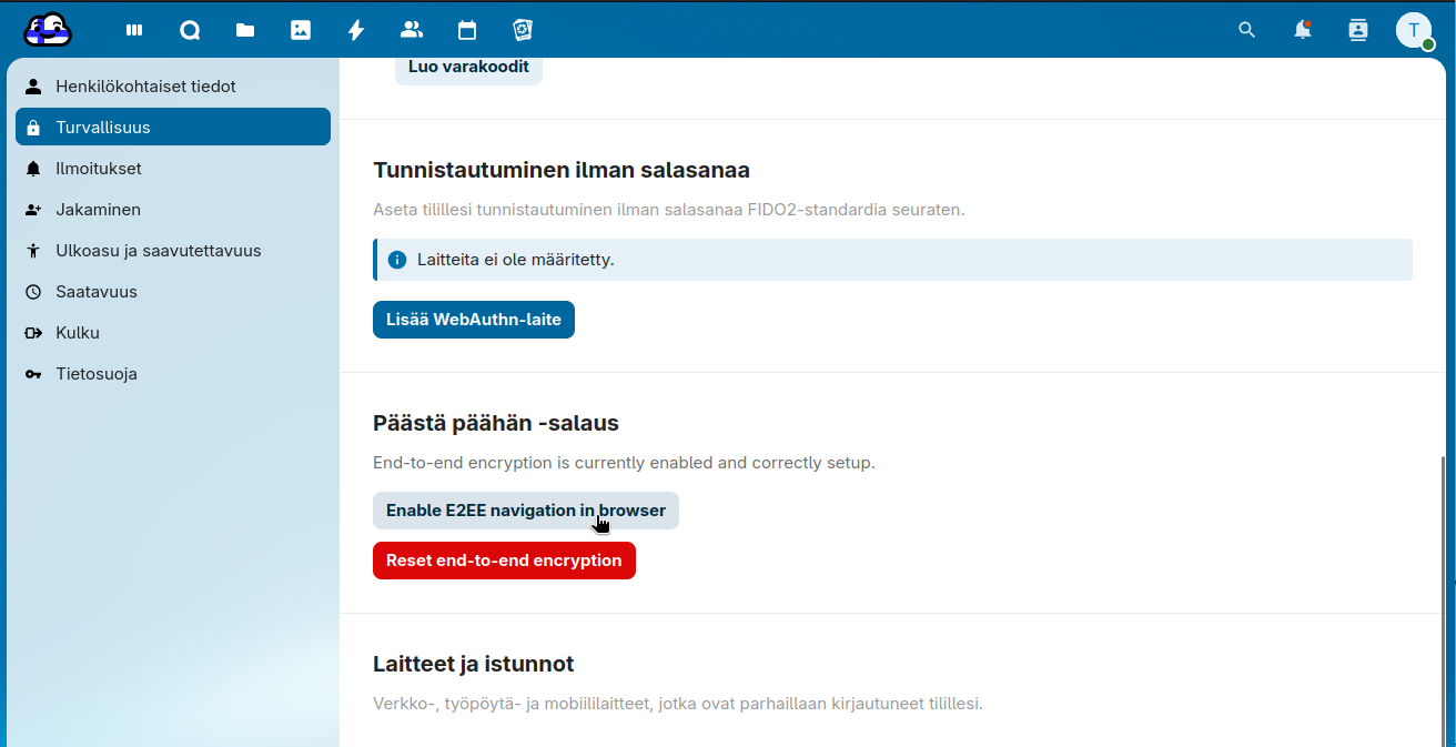 Pääsyn salliminen