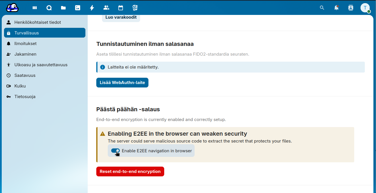 Pääsyn salliminen 2