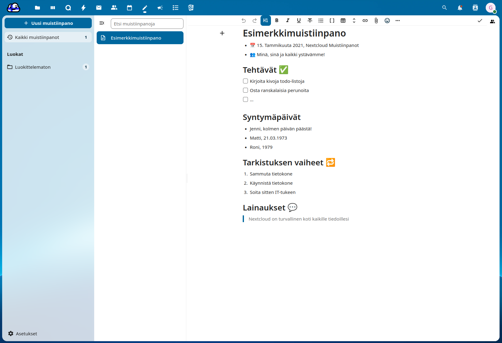 Kuvakaappaus muistiinpanoista_selain