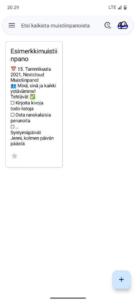 Kuvakaappaus muistiinpanoista_android